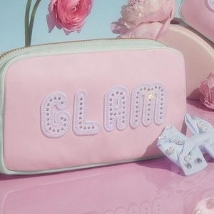 Stoney Clover Lane Glam pouch small colorblock Pastels collection NWT